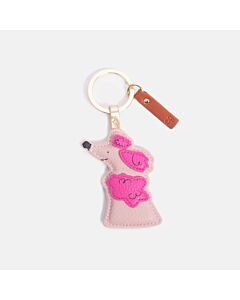 Caroline Gardner Pink Poodle Keyring